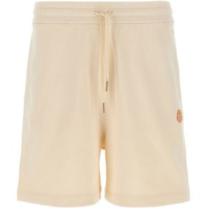 Moncler, Heren, Korte broeken, Wit, Maat: S Jersey,