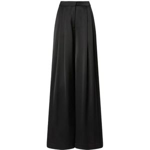 Pinko, Dames, Broeken, Zwart, Maat: XS Satijn,