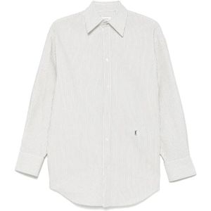 Saint Laurent, Dames, Blouses & Shirts, Wit, Maat: L