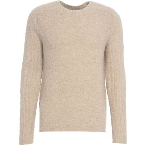 Hannes Roether, Heren, Truien, Beige, Maat: S Wol,