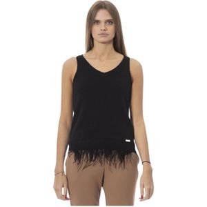 Baldinini, Dames, Tops, Zwart, Maat: M