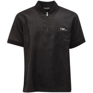 Armani, Heren, Tops, Zwart, Maat: M Wol,