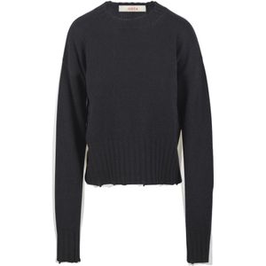 Jucca, Dames, Truien, Zwart, Maat: L Wol,