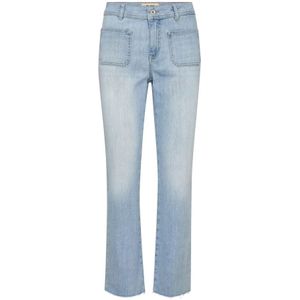 MOS Mosh, Dames, Jeans, Blauw, Maat: W25 Katoen,