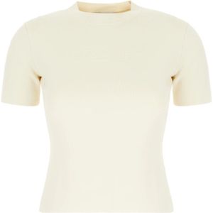 Max Mara, Dames, Tops, Beige, Maat: S Katoen,