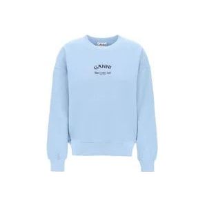 Ganni Sweatshirts , Blue , Dames , Maat: 2Xs/Xs