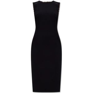 Dolce & Gabbana, Dames, Jurken, Zwart, Maat: XS Wol,