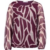 Betty & Co - Overhemden - Veelkleurig - Dames - Mesh-shirt met Elastische Tailleband