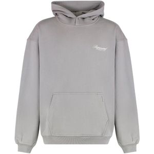 Represent - Club Script - Sweatshirt - Grijs - Dikke Katoenen Gebreide Materiaal