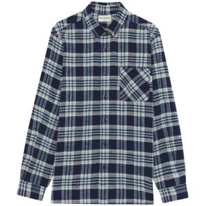 Roy Roger's, Heren, Overhemden, Blauw, Maat: S Flanel,
