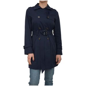 Dekker, Dames, Mantels, Blauw, Maat: XS Poliester,