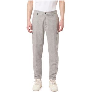 Eleventy, Heren, Broeken, Grijs, Maat: W30 Kasjmier,