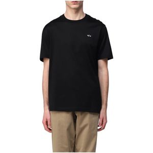 Paul & Shark, Heren, Tops, Zwart, Maat: L Katoen,