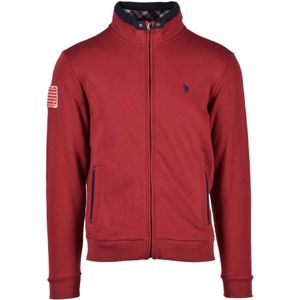 U.s. Polo Assn., Heren, Sweatshirts & Hoodies, Rood, Maat: L Katoen,