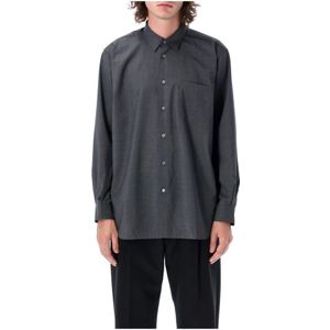 Comme des Garçons, Heren, Overhemden, Grijs, Maat: S Wol,