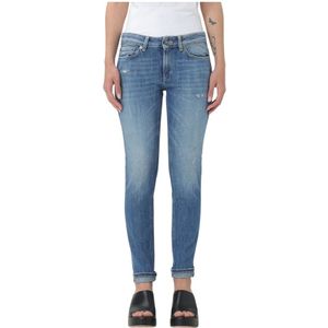 Dondup, Dames, Jeans, Blauw, Maat: W32 Denim,