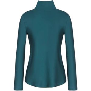 Giorgio Armani, Dames, Tops, Groen, Maat: S Zijde,