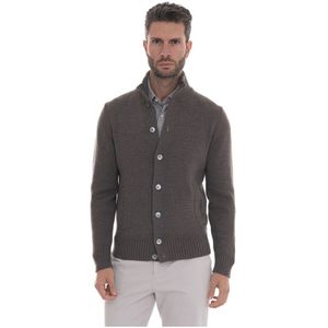 Gran Sasso, Heren, Truien, Bruin, Maat: 3XL Wol,