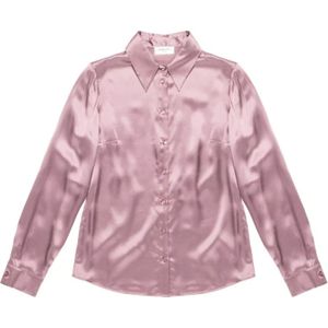 Nenette, Dames, Blouses & Shirts, Roze, Maat: M Zijde,
