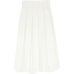 Jil Sander, Dames, Rokken, Wit, Maat: 2XS Linnen,