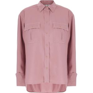 Max Mara, Dames, Blouses & Shirts, Roze, Maat: XS Zijde,