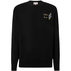 MC2 Saint Barth, Heren, Truien, Zwart, Maat: S Wol,