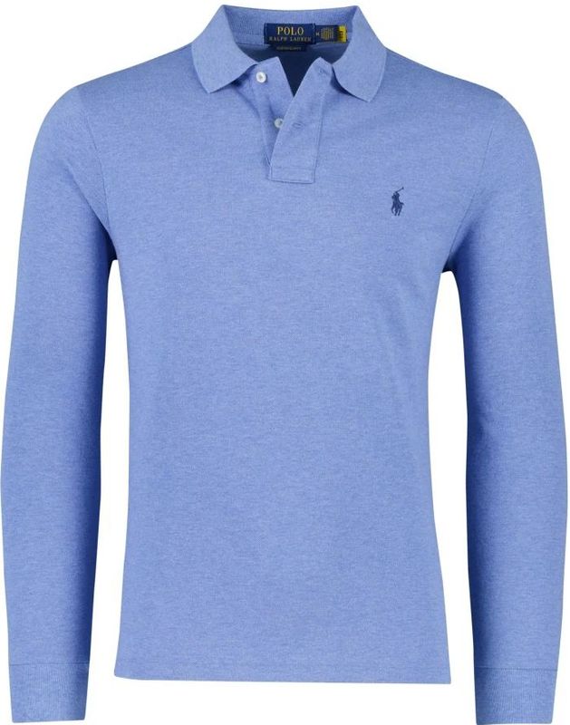 Polo Ralph Lauren - Slim-fit Poloshirt - Lichtblauw - Katoen