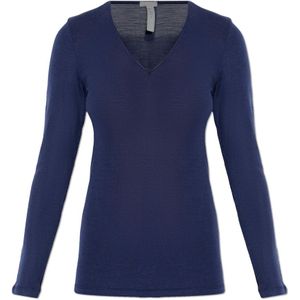 Hanro Onderhemd ' Woolen Silk '  nachtblauw