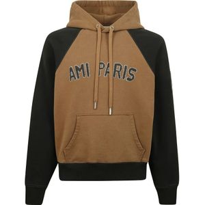 Ami Paris, Heren, Sweatshirts & Hoodies, Veelkleurig, Maat: L Katoen,