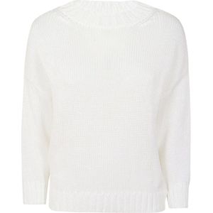 Zanone, Dames, Truien, Wit, Maat: M Katoen,