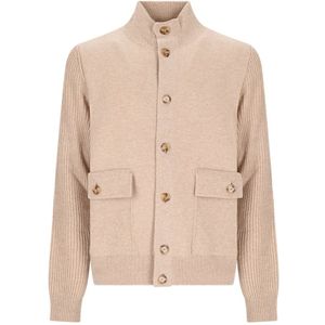 Lardini, Heren, Truien, Beige, Maat: L