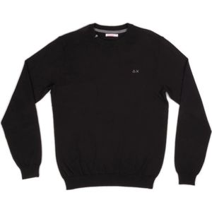 Sun68, Heren, Truien, Zwart, Maat: L Poliester,