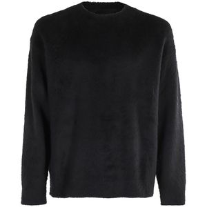 Roberto Collina, Heren, Truien, Zwart, Maat: L Fleece,