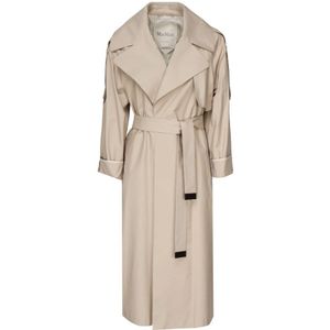 Max Mara, Dames, Mantels, Beige, Maat: M Katoen,