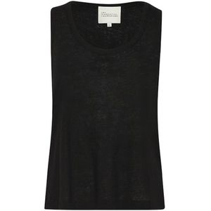 My Essential Wardrobe - Lisamw Top - Zwart - Mouwloze Top - Casual Stijl