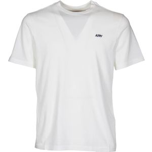 Autry, Heren, Tops, Wit, Maat: L Katoen,