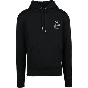 Maison Kitsuné, Heren, Sweatshirts & Hoodies, Zwart, Maat: M Katoen,