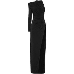 Philipp Plein, Dames, Jurken, Zwart, Maat: M Jersey,