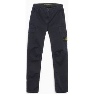 Stone Island, Heren, Broeken, Blauw, Maat: W30 Katoen,