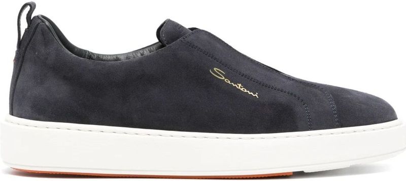 Santoni, Heren, Schoenen, Blauw, Maat: 39 1/2 EU Suède,