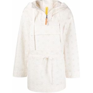 Moncler, Dames, Jassen, Wit, Maat: XS Katoen,