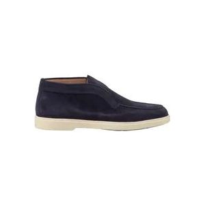 Santoni Suede Slip-on Schoen , Blue , Dames , Maat: 36 1/2 EU