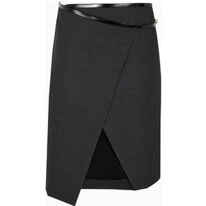 Philosophy di Lorenzo Serafini, Dames, Rokken, Grijs, Maat: M Wol,