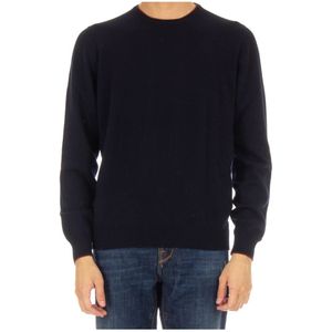 Gran Sasso, Heren, Sweatshirts & Hoodies, Blauw, Maat: L Wol,