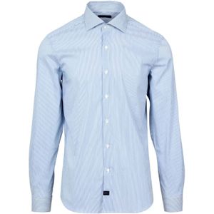 Fay, Heren, Overhemden, Blauw, Maat: 3XL Katoen,