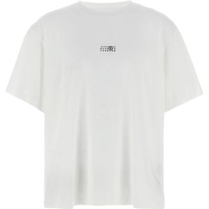 MM6 Maison Margiela, Heren, Tops, Wit, Maat: L Katoen,