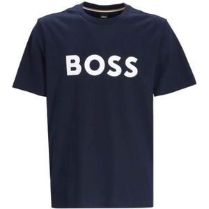 Hugo, Heren, Tops, Blauw, Maat: 2XL Katoen,