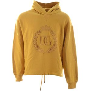 Dolce & Gabbana, Heren, Sweatshirts & Hoodies, Geel, Maat: XS Katoen,