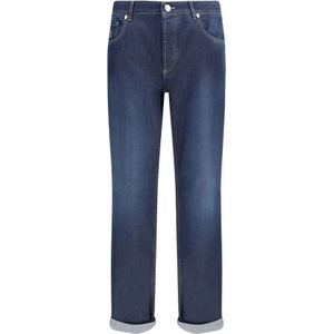 Brunello Cucinelli, Heren, Jeans, Blauw, Maat: S Katoen,