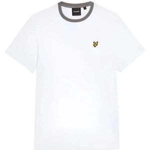 Lyle & Scott, Heren, Tops, Wit, Maat: M Katoen,